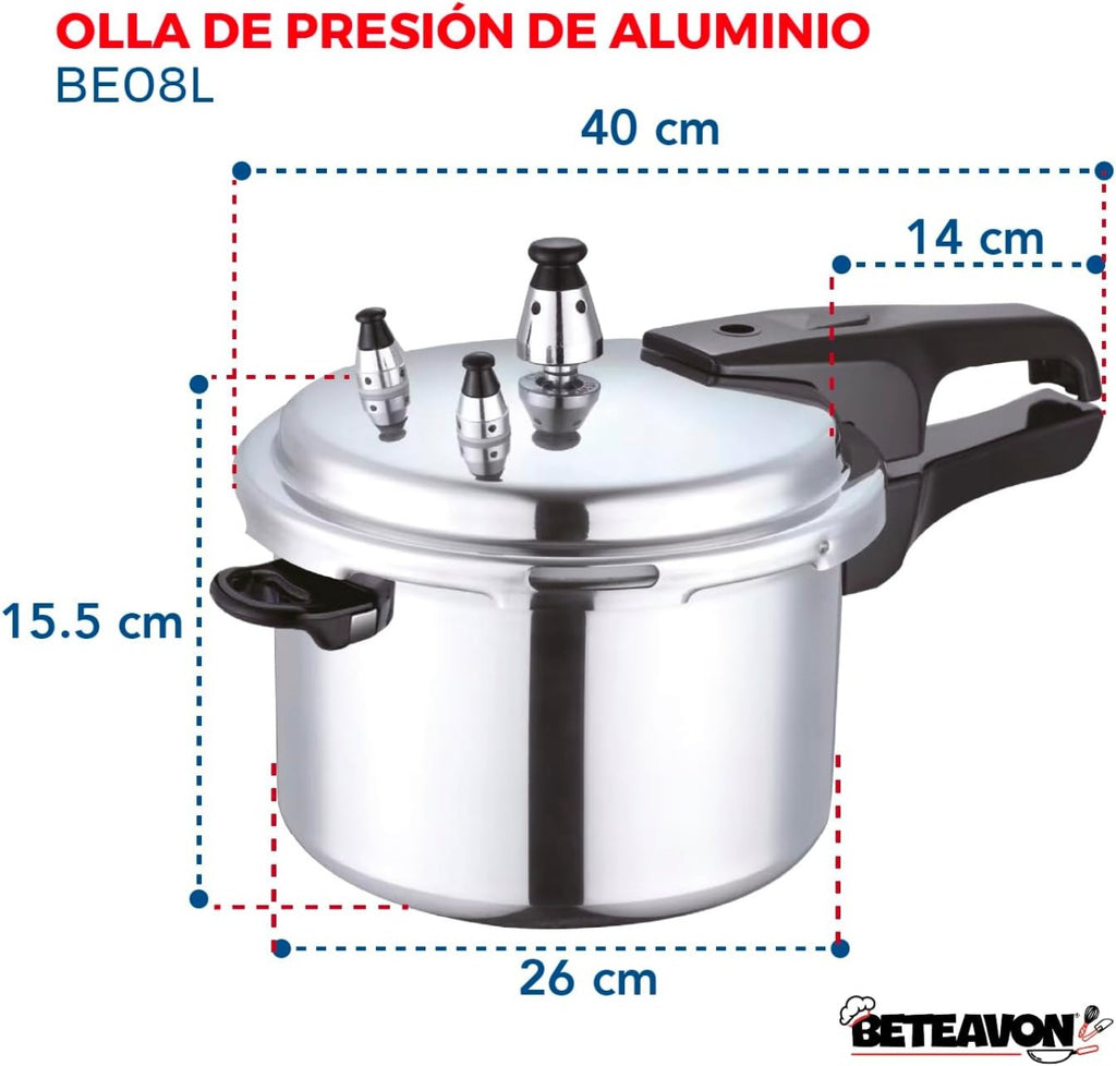 Olla de Presión 8 Lts BE08L6 Beteavon