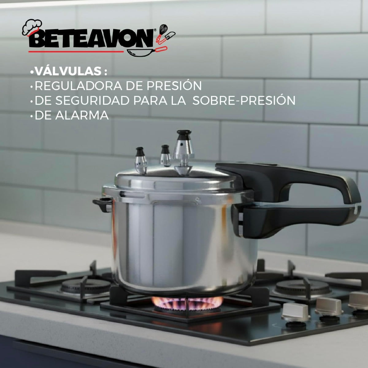 Olla de Presión 8 Lts BE08L6 Beteavon