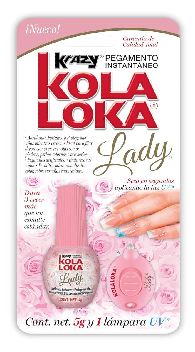 Pegamento Instantáneo Para Uñas Lady 5g Kola Loka