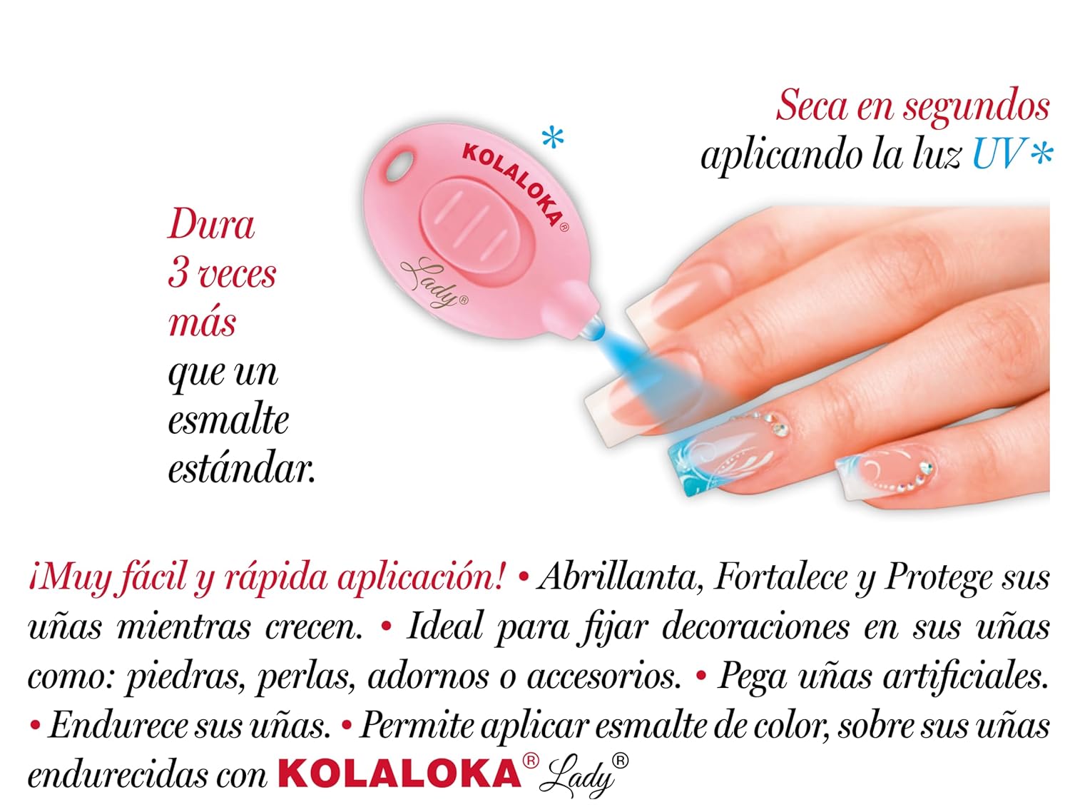 Pegamento Instantáneo Para Uñas Lady 5g Kola Loka