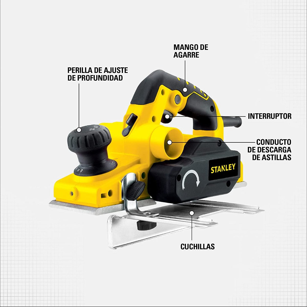 Cepillo 750w 3 1/4" PP7502 Stanley