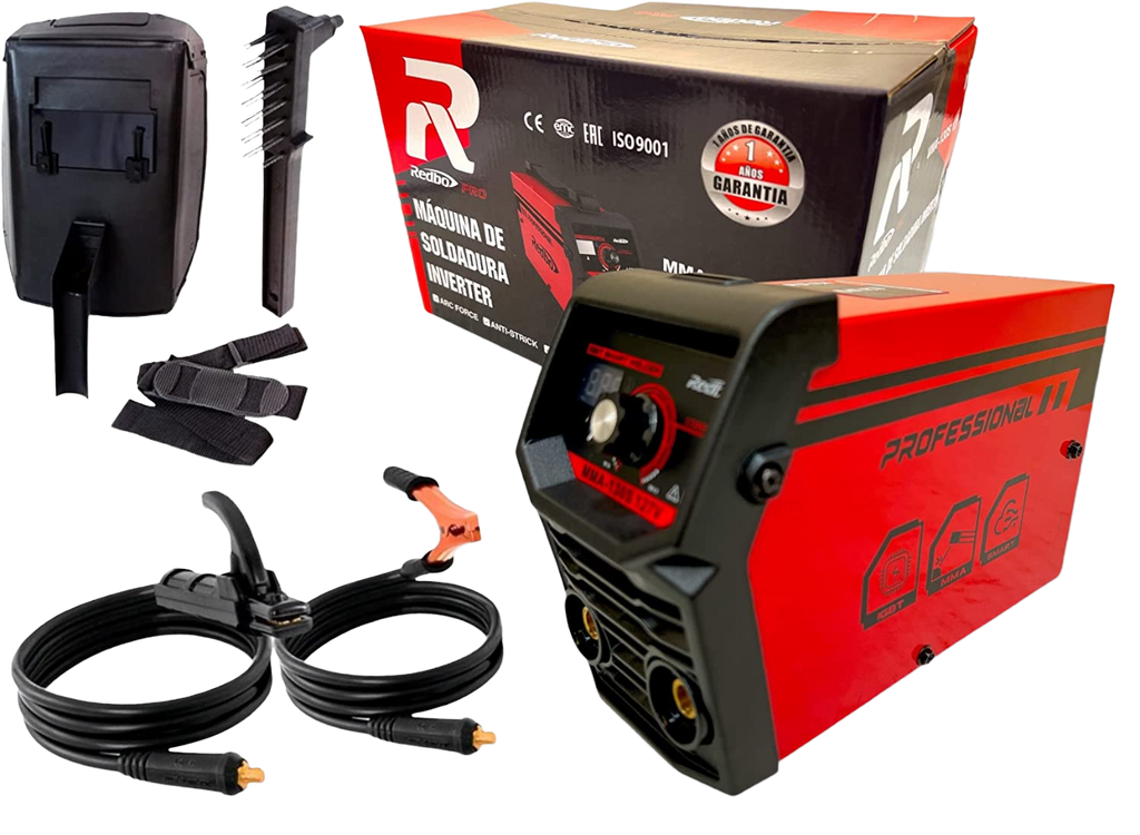 Soldadora Inversora MMA130S Roja Redbo
