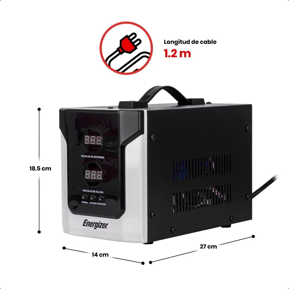 Regulador de Voltaje 1500VA ERENRLB15VA Energizer