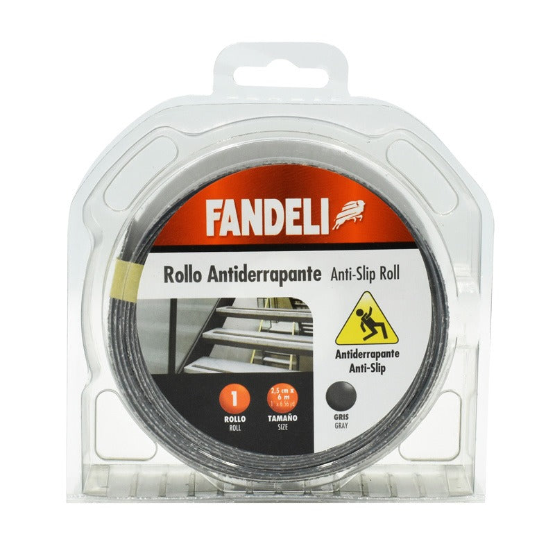 Rollo Antiderrapante Gris 1"X6M W-98 72270 Fandeli