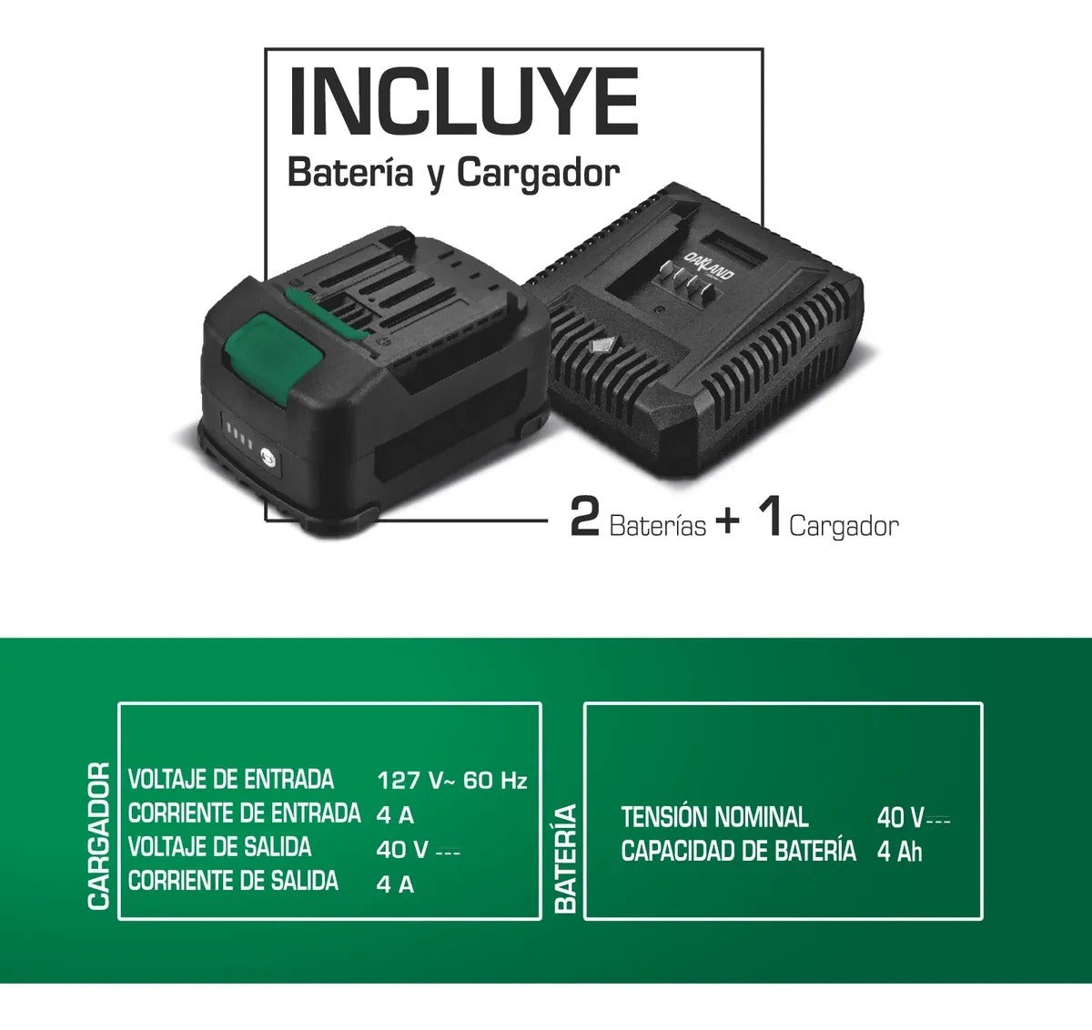 Rotomartillo 1/2” 40V TC-2000PT Oakland