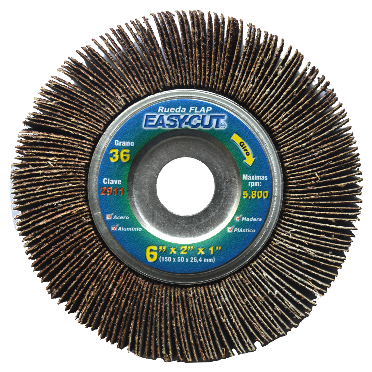 Rueda Flap 6" X 2" X 1" G36 2911 Austromex