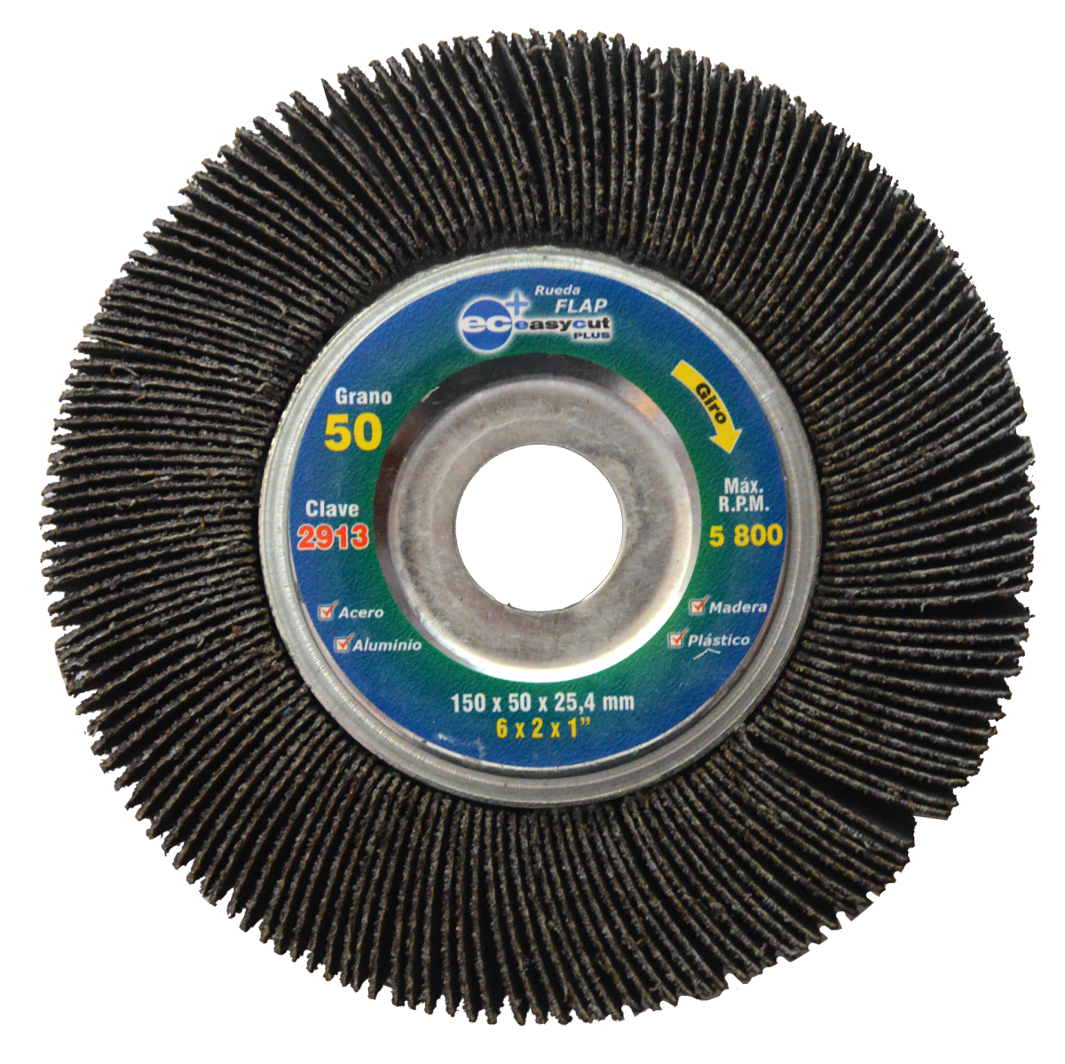 Rueda Flap 6" X 2" X 1" G50 2913 Austromex