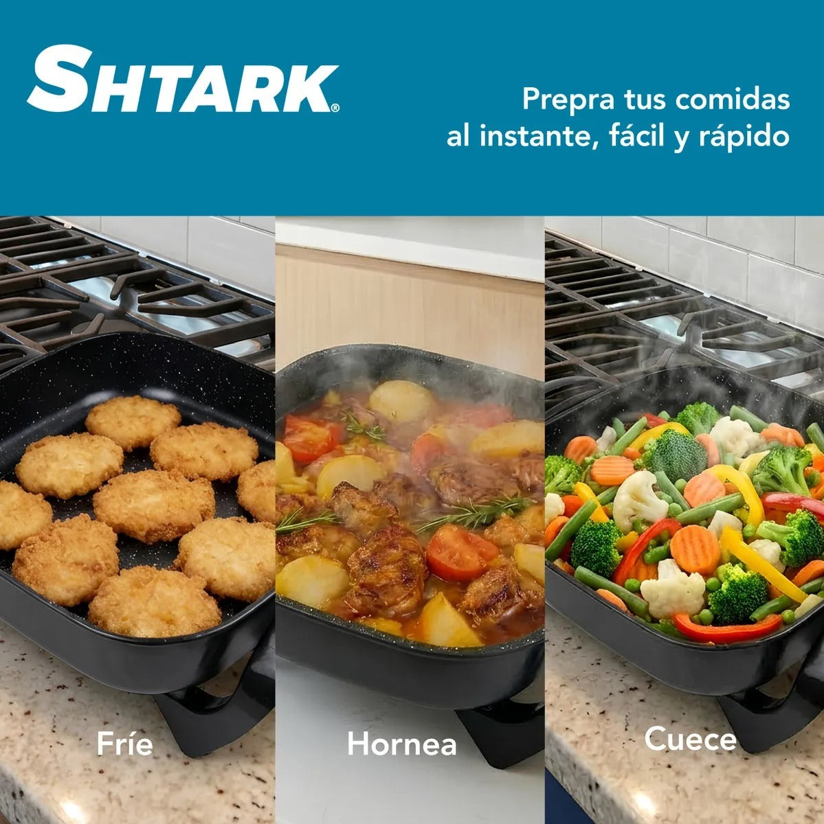 Sartén Eléctrico 1500W 5L SHTSE Shtark
