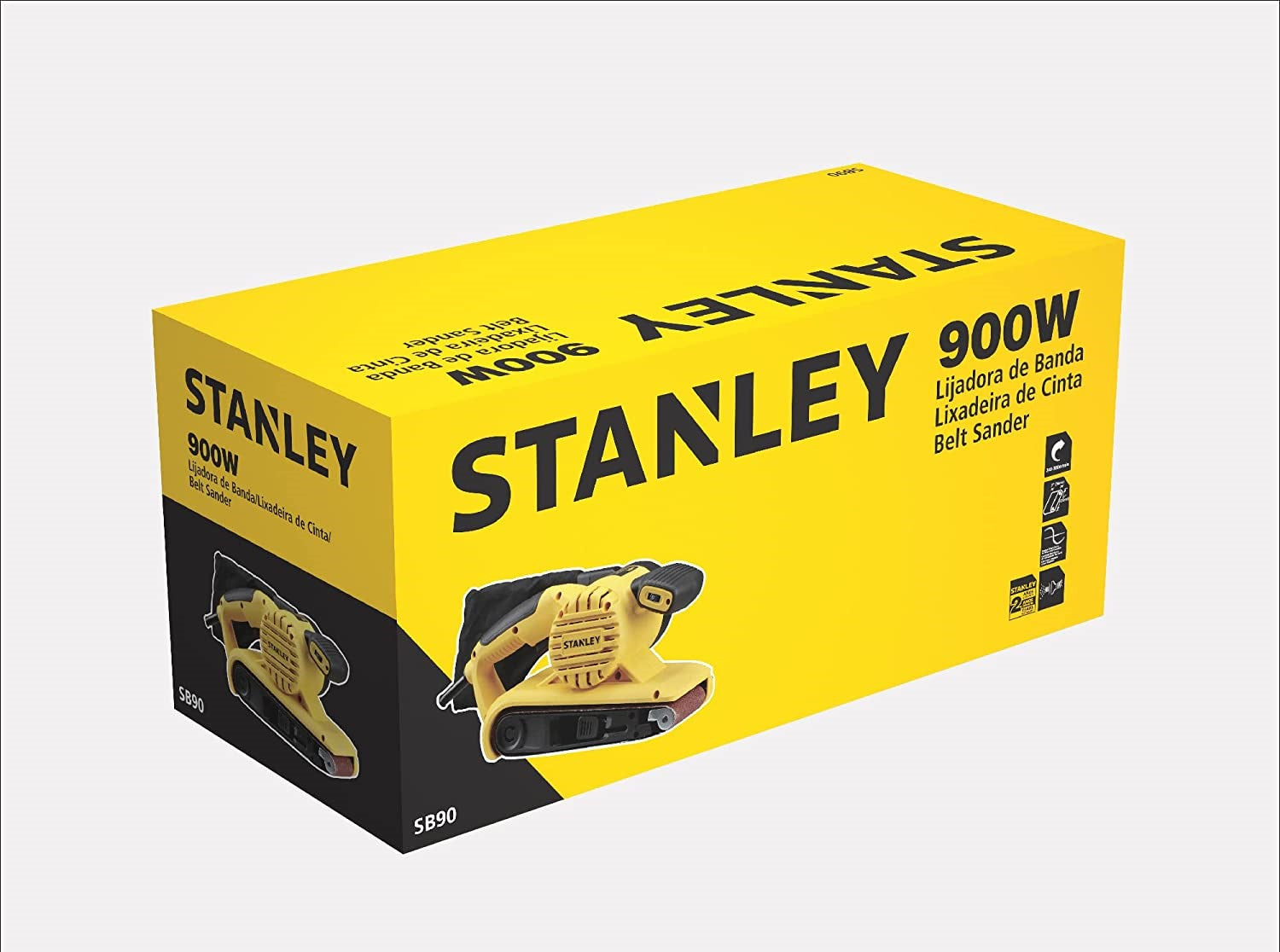 Lijadora de banda 900W 3X21 Pulg VV SB90 Stanley