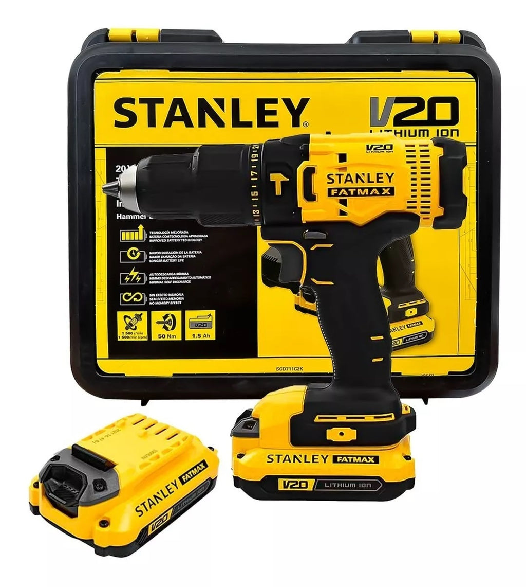 Rotomartillo 1/2 Pulg 20V  VVR SCD711C2K Stanley