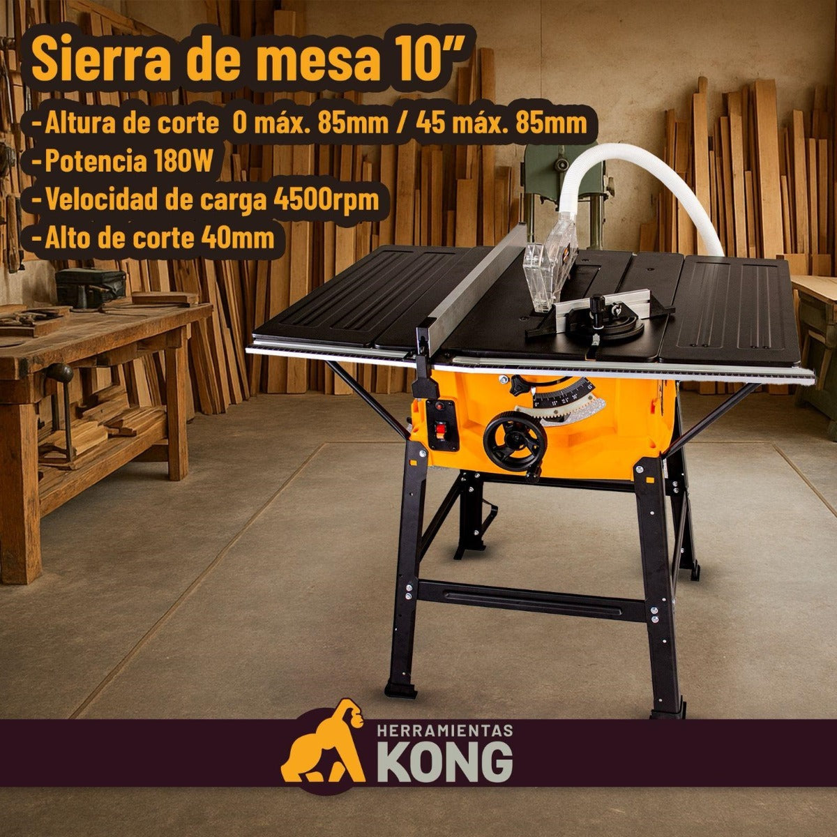 Sierra de Mesa 10” KO-2451A Kong