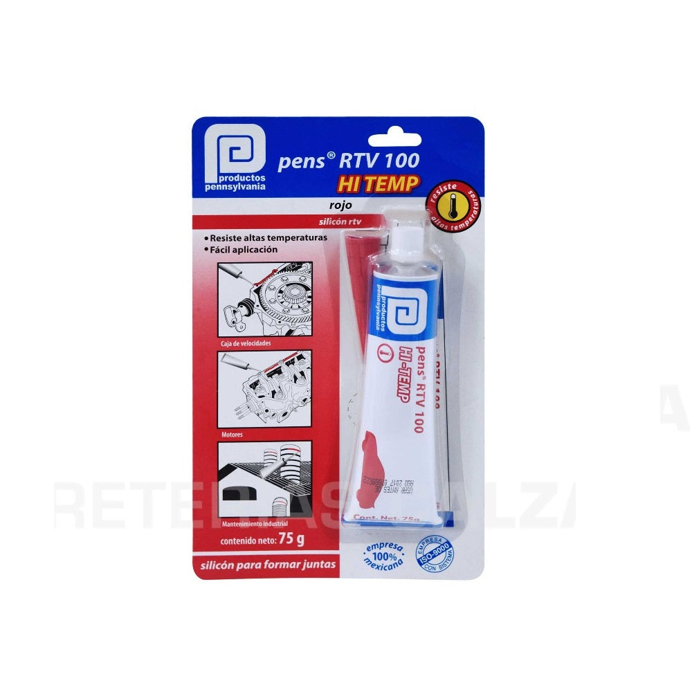 Silicon RTV 100 alta temperatura tubo 75g Pennsylvania