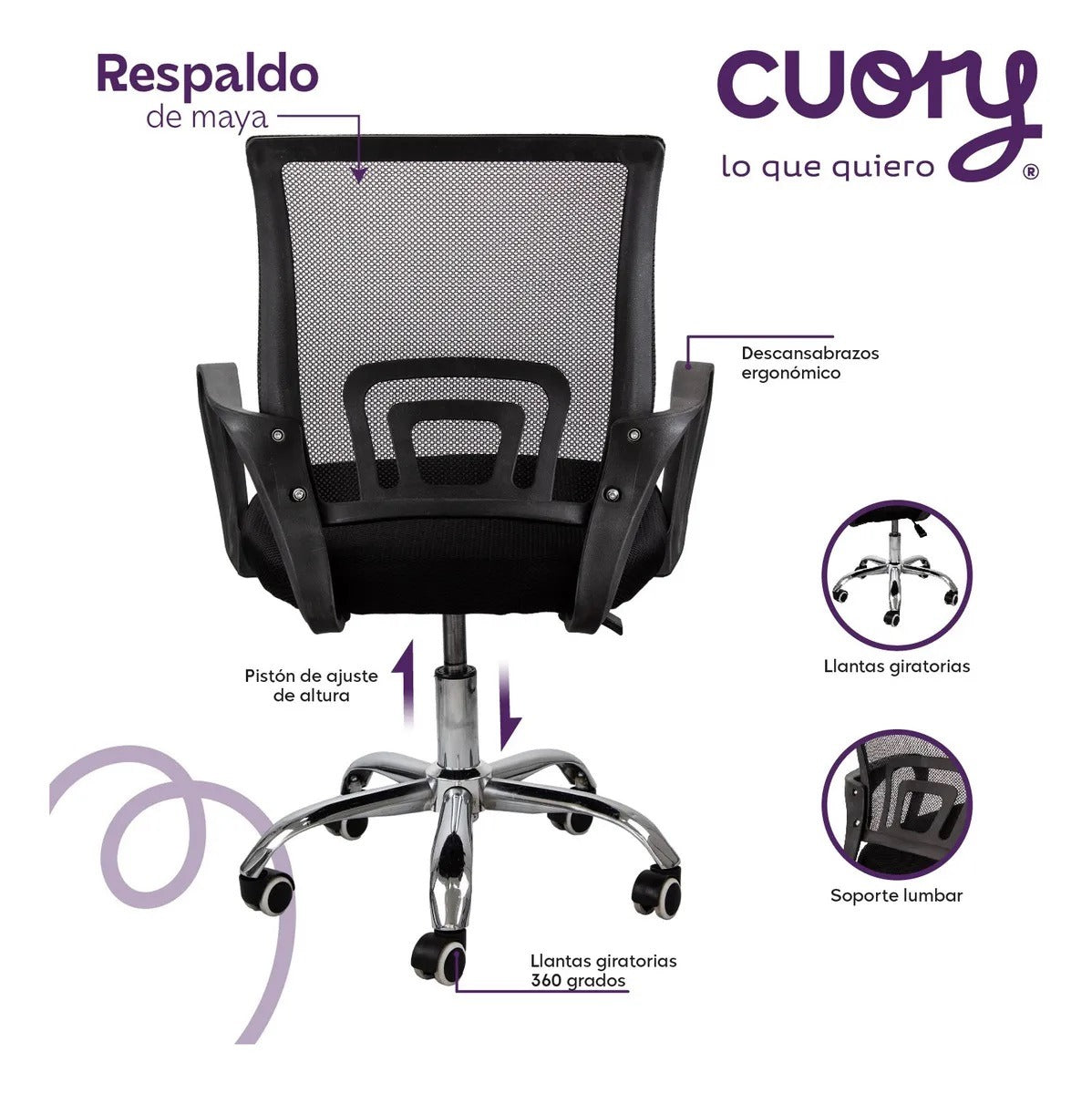 Silla de Oficina CUO-SORM3 Cuory