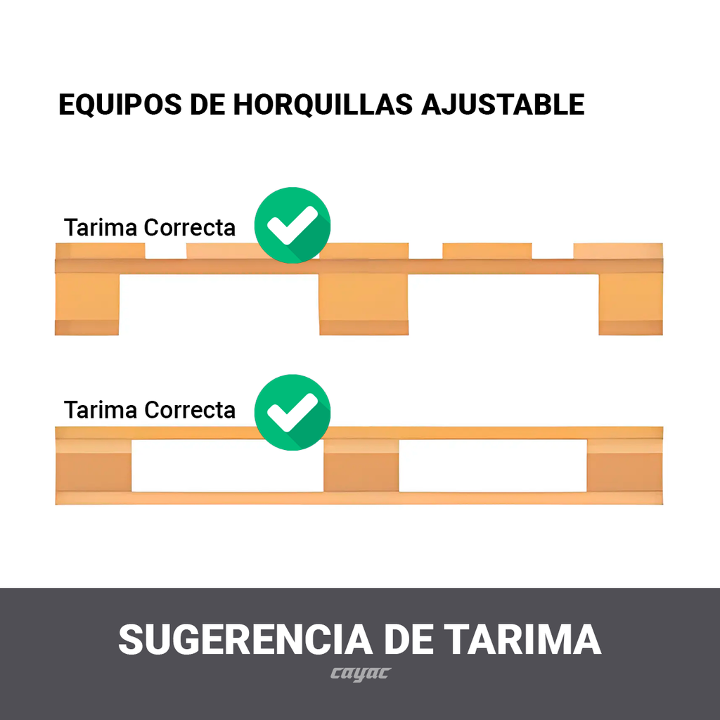 Montacargas Semieléctrico Cayac 2 Toneladas Pata Ancha Modelo MO004
