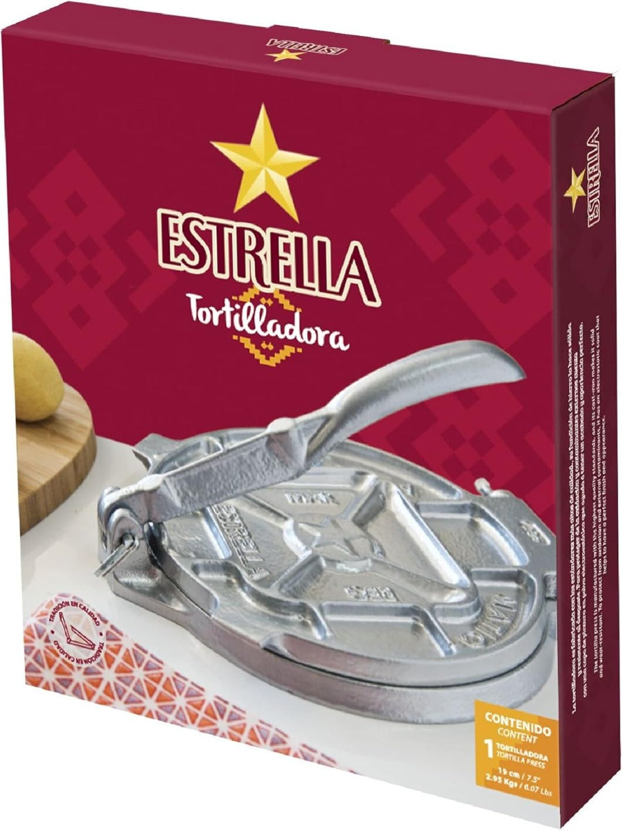 Tortilladora Aluminio 19 CM Estrella