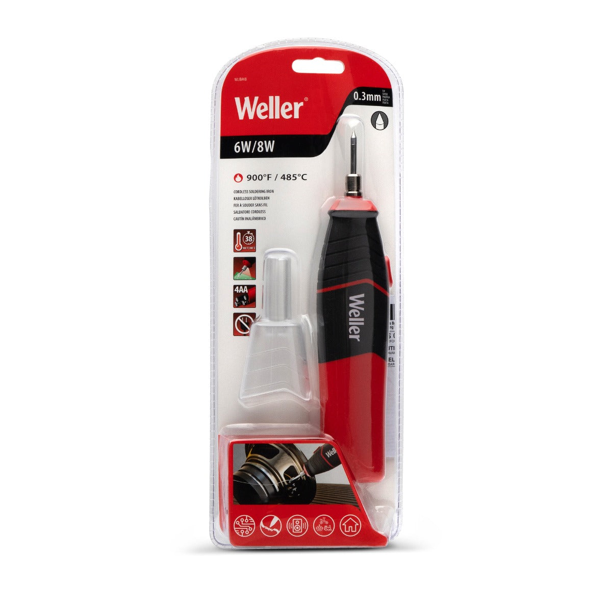 Cautín inalámbrico de 6 W / 8 W WLIBAK8 Weller