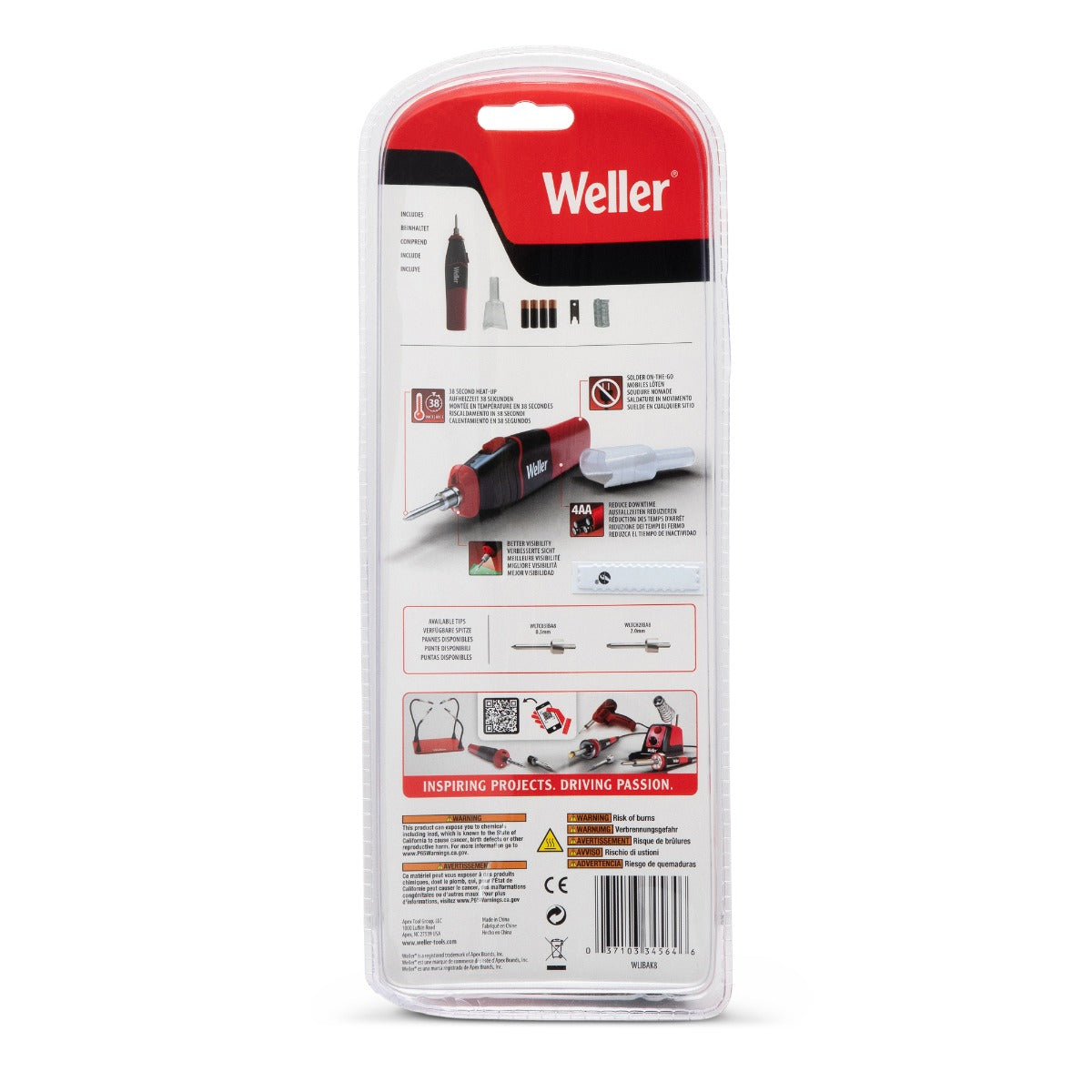 Cautín inalámbrico de 6 W / 8 W WLIBAK8 Weller
